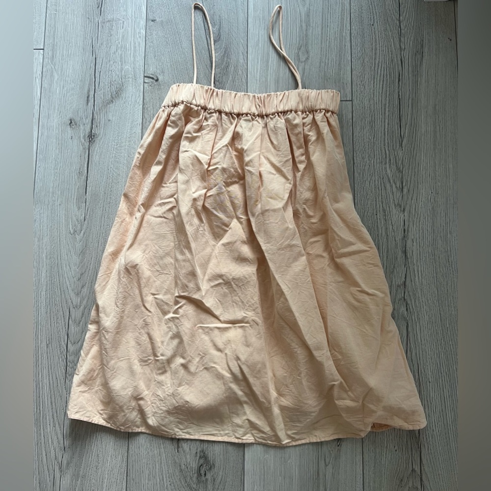 ZARA Thin Strap Peach Colored Sundress
